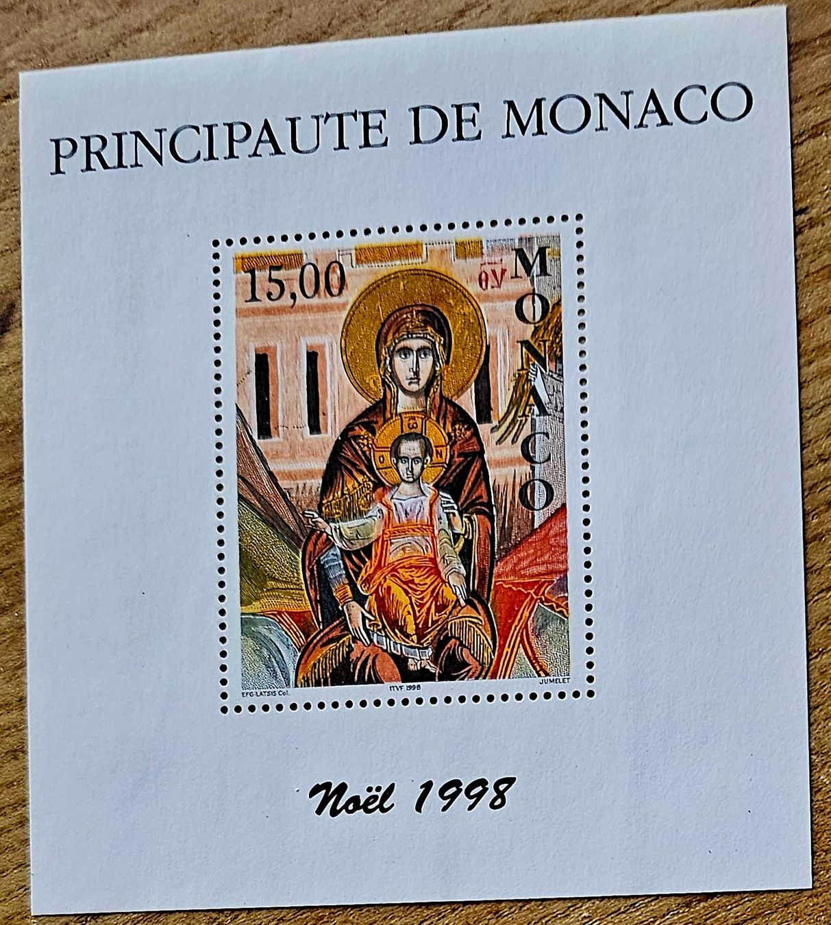 Tous les timbres: MONACO Bloc **  Noël 1998 – Neuf (Voir description) à Les Valettes par Nuba1