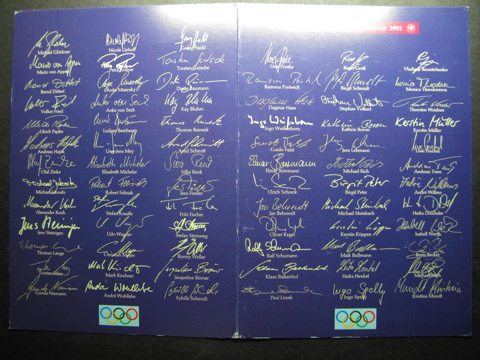 Tutti i francobolli: BRD 1992 Sporthilfe Ersttagesfolder – Usato da Wil SG venduto da fva01 2