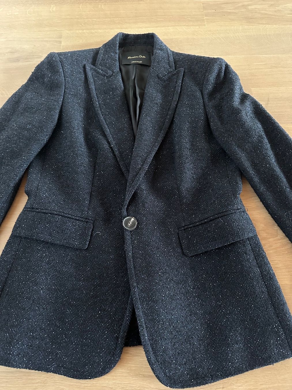 Massimo Dutti Giacche: Marineblauer Boucle Blazer – Nuovo (secondo la descrizione) da Erlenbach ZH venduto da OD15 1