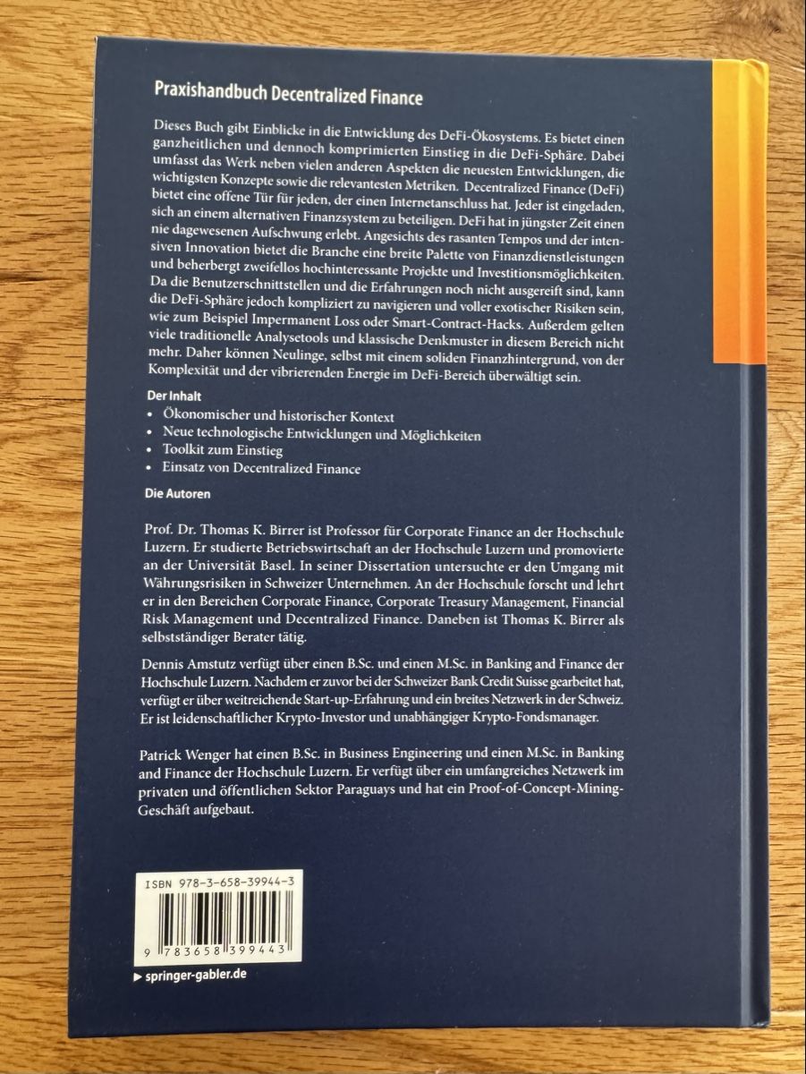 Libri: Praxishandbuch Decentralized Finance – Nuovo (secondo la descrizione) da Eschenbach LU venduto da miki2708 1
