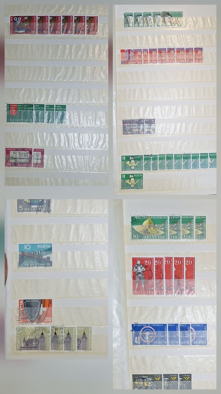 Alle Briefmarken: Frei und Werbemarken Dublettensammlung – Gebraucht aus Balgach von SIMEON27 5