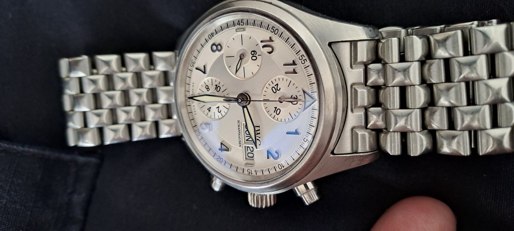 IWC Orologi: IWC Flieger-Spitfire Chronograph – Usato da Bichwil venduto da Uhrenticker-48 7
