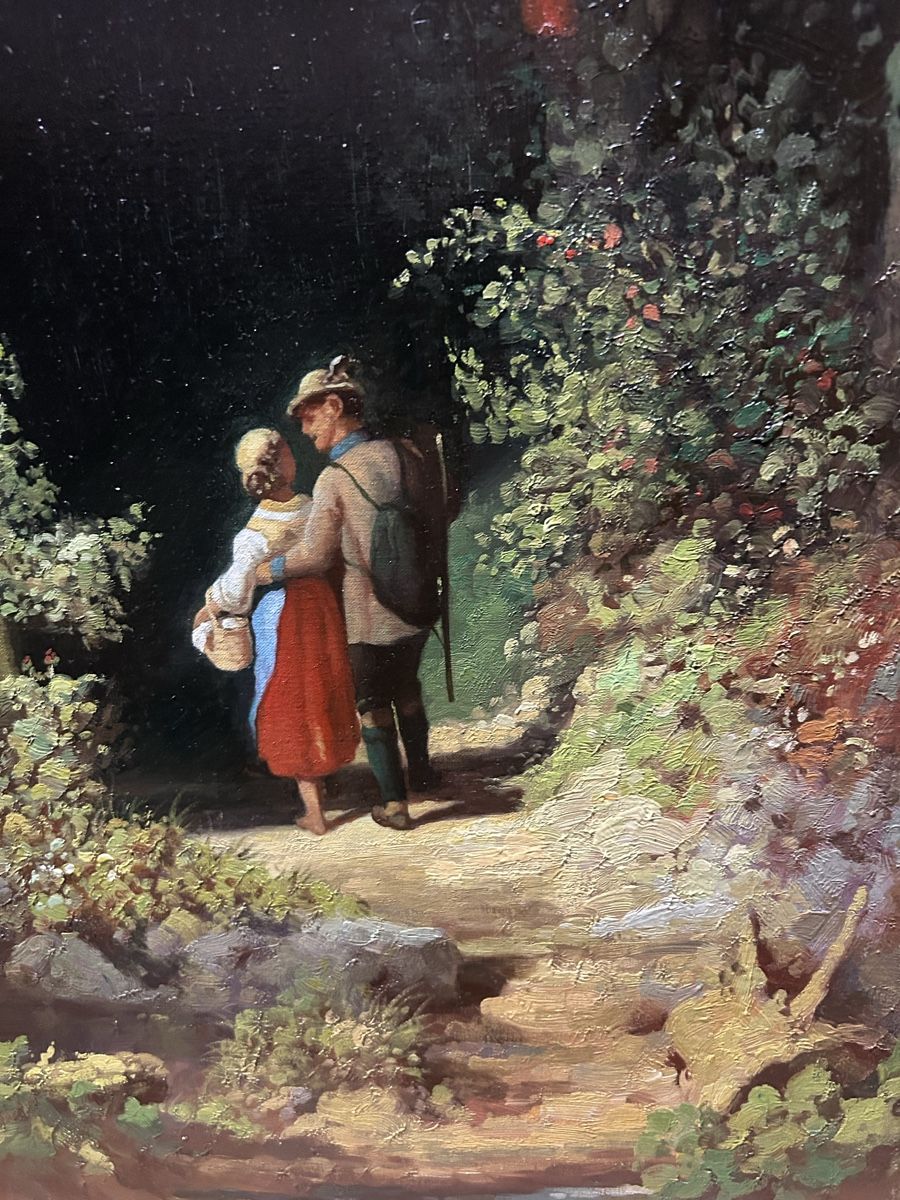 Dipinti: Romantisches Ölgemälde: Carl Spitzweg (Öl-Kunstdruck) – Usato da Glarus venduto da KunstWerkEr-LS87 2
