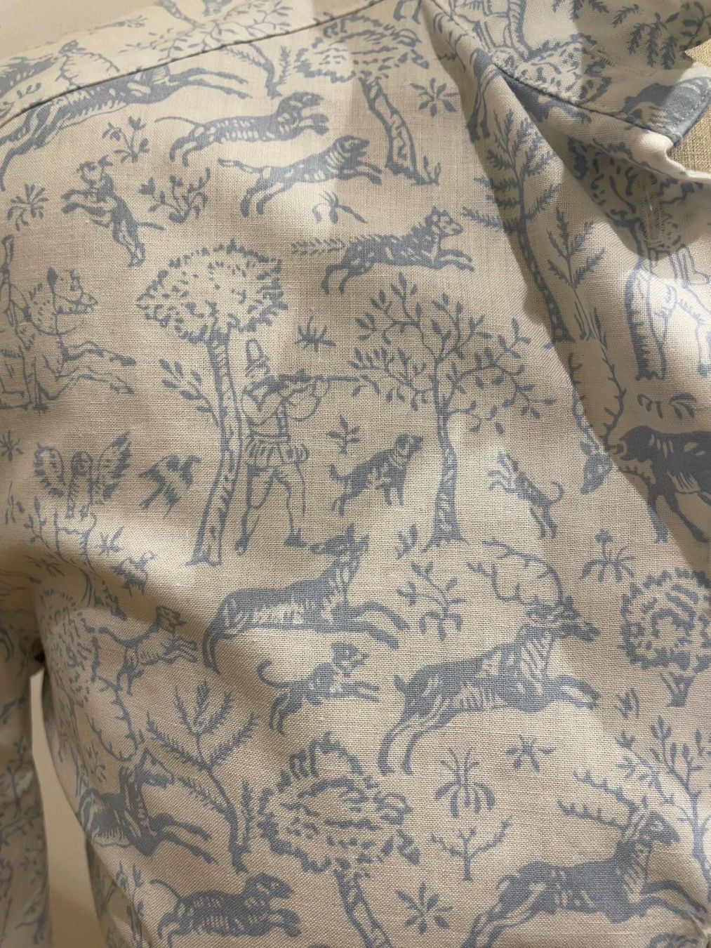 Camicette: Gössl Bluse blau weiss mit Jagdmotiven – Nuovo (secondo la descrizione) da Zürich venduto da Simi123 2