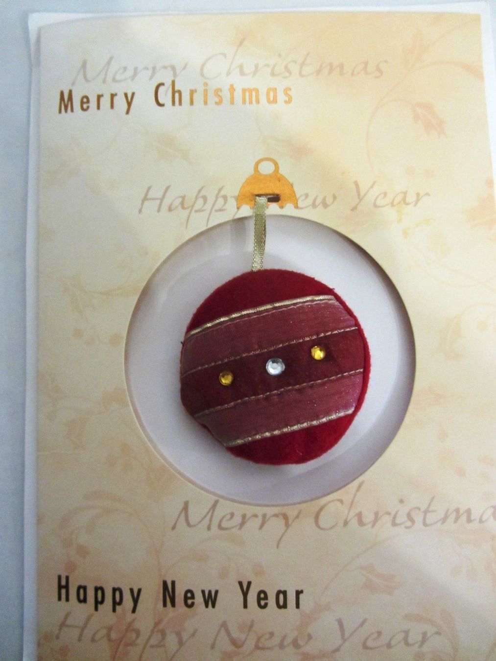 Cartes: 2 Stk. Weihnachtskarten mit Filzkugel – Neuf (Voir description) à Egliswil par chroetli22 2