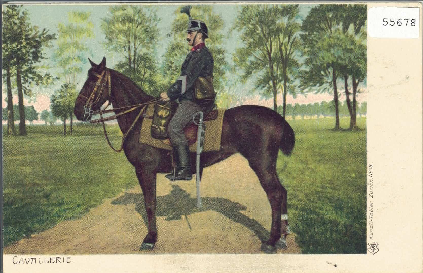 Cartoline postali: Armee Suisse - Cavallerie – Usato da Ettingen venduto da Kartenplanet