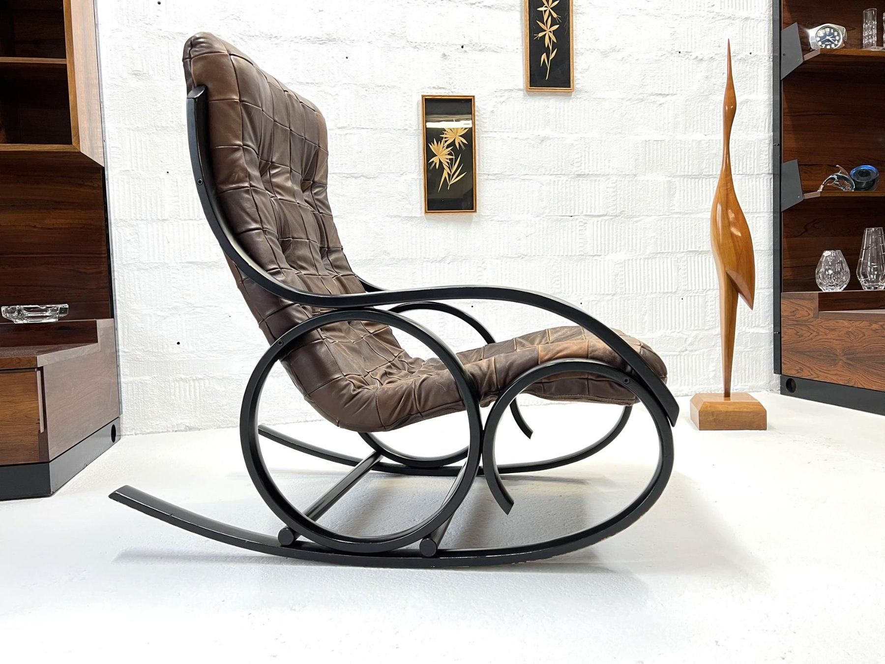 Strässle Sessel: Vintage Schaukelstuhl - Strässle – Gebraucht aus Walzenhausen von  1