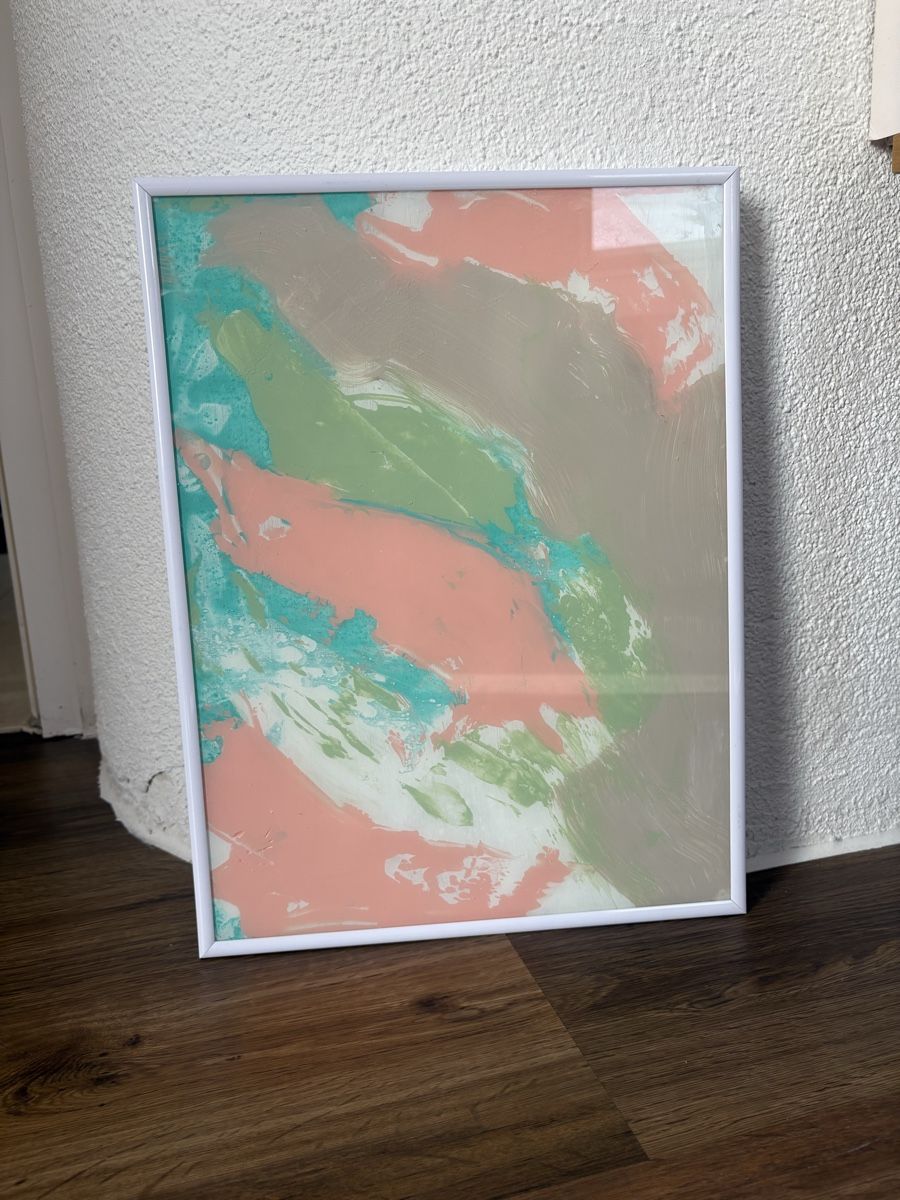 Dipinti: Pastel Abstract Art Framed – Nuovo (secondo la descrizione) da Zürich venduto da Asybb 2