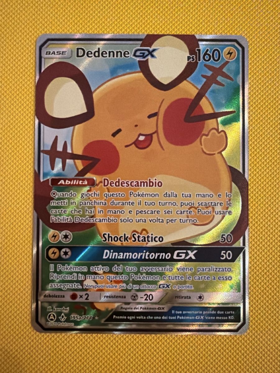 Pokémon Carte collezionabili: Dedenne GX 195a NM  – Usato da Cadro venduto da rarecandycustoms
