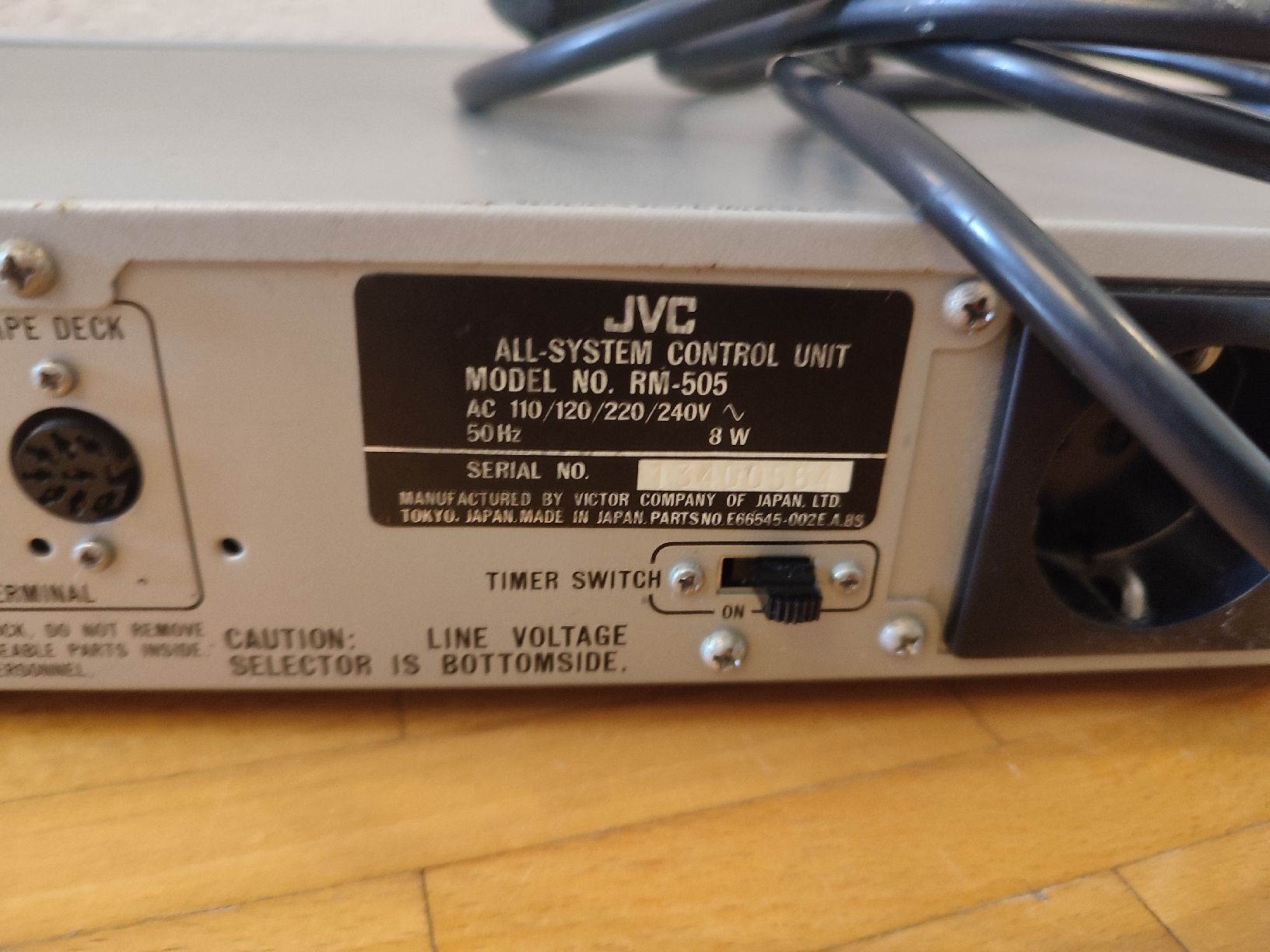 JVC Lettore multimediale & Streamer: JVC RM-505 ALL-SYSTEM CONTROL UNIT CENTRAL CONTROLLER  – Usato da Bougy-Villars venduto da Vogue 5