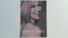 Agnetha Fältskog, Abba, Original Autogramm auf Karte