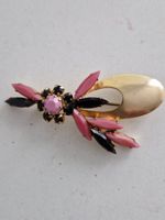 Elegante Brosche aus den 50ziger Jahren, goldfarben