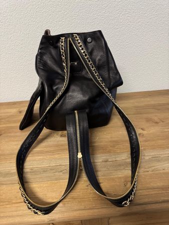 Schwarze Lederrucksack von Jimmy Choo - Neu