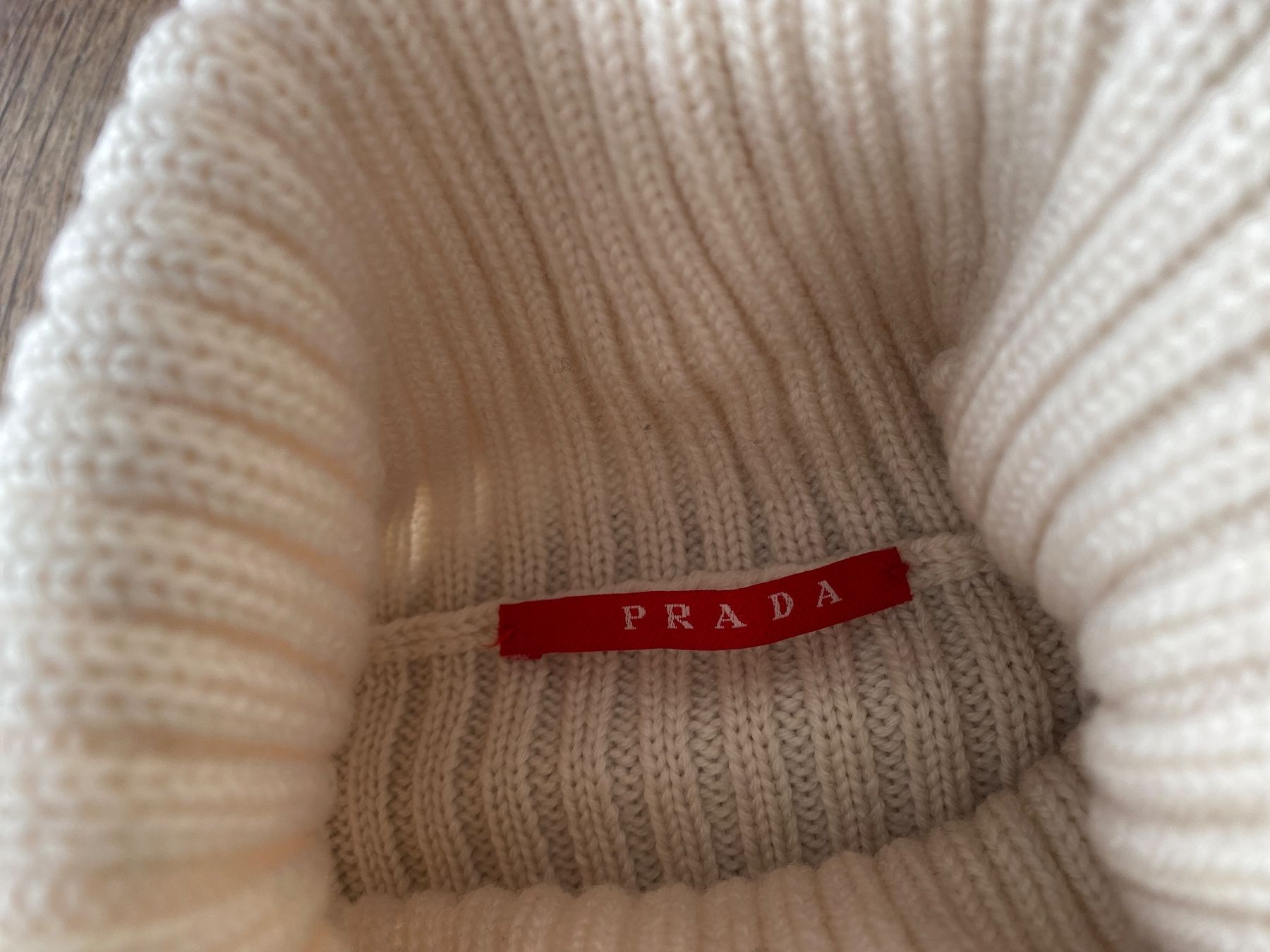 Prada Maglioni & Felpe: *PRADA* PULLOVER/ROLLKRAGENPULLOVER ca. S/M ecrù Strickpulli – Usato da Frauenfeld venduto da Boldi46 3
