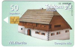 Telefonkarte Slowenien Chip-162 Bauernhaus