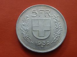 5 Fr.  1932  vorzüglich