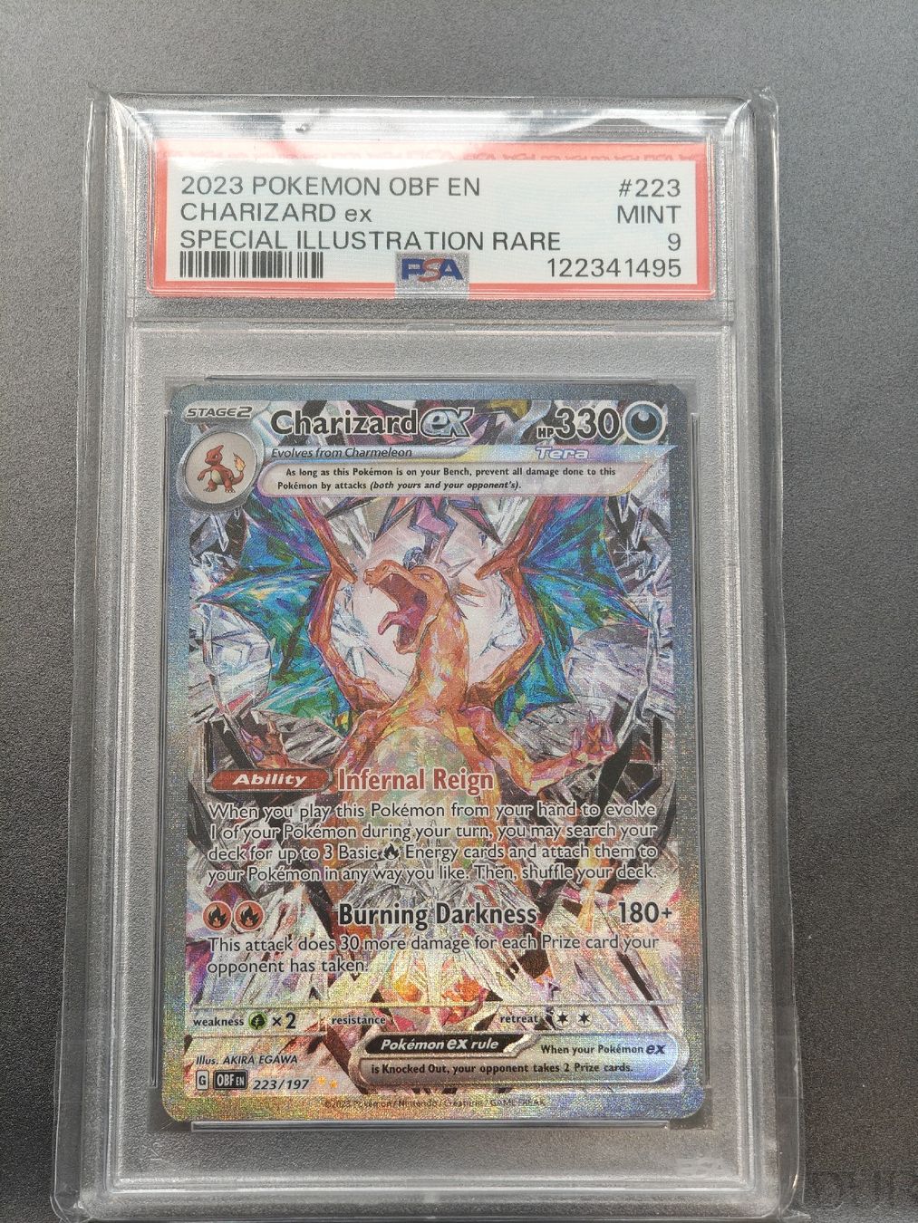 Pokémon Carte collezionabili: Charizard ex 223/197 EN PSA 9 Mint Zustand – Nuovo (secondo la descrizione) da Therwil venduto da Cordachu_Trade
