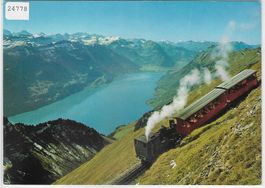 Brienz-Rothorn-Bahn auf Talfahrt