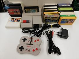 AV Famicom + 2 Dogbone Controller + 25 Games / getestet !