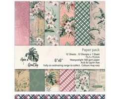 12 Blatt Design-Papier, Bastelpapier "Have a good time" NEU