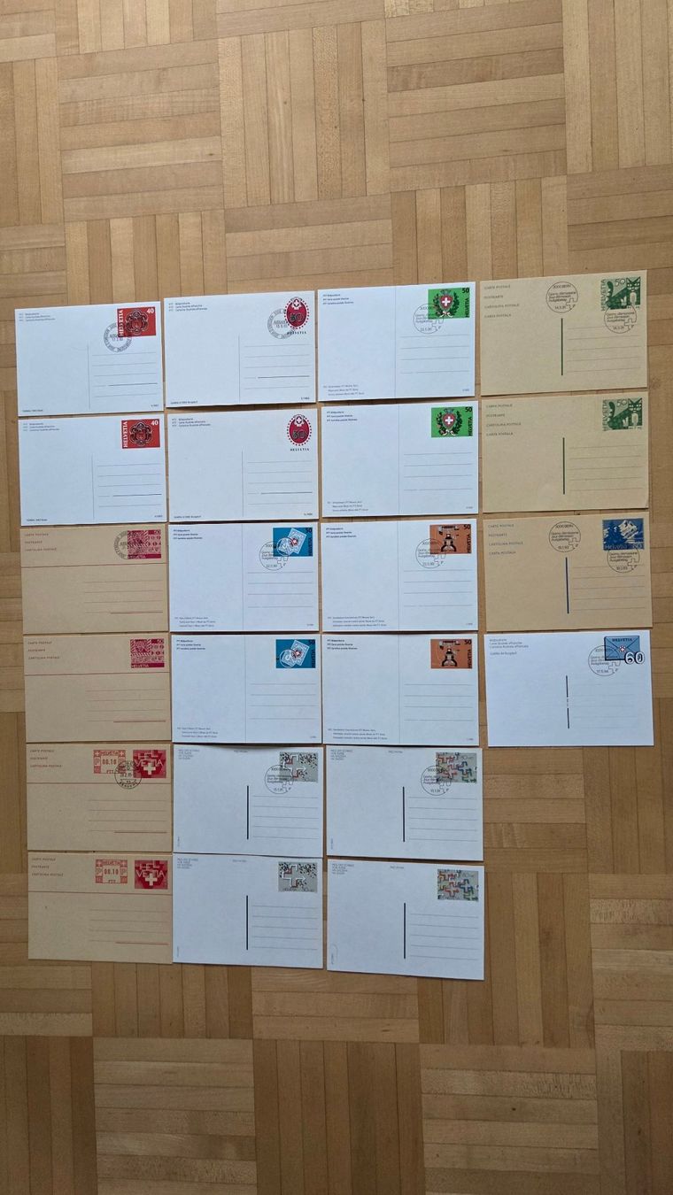 Alle Briefmarken: Diverse Postkarten Ganzsachen Schweiz – Gebraucht aus Muri b. Bern von Nydegg3 4