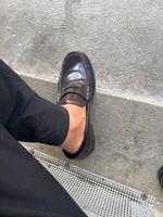 Chaussures mocassins homme cuir marron bon état