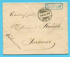 Brief von Schlatt nach Jaromer (Böhmen) 1900