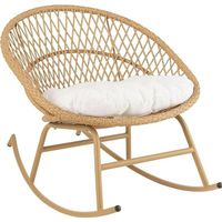 Garten Schaukelsessel Paya Rattan beige