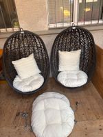 Schwarze Hängesessel, neuwertig, super bequem!