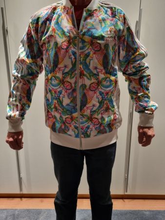 Adidas Jacke, bunt gemustert, Top Zustand, Grösse L