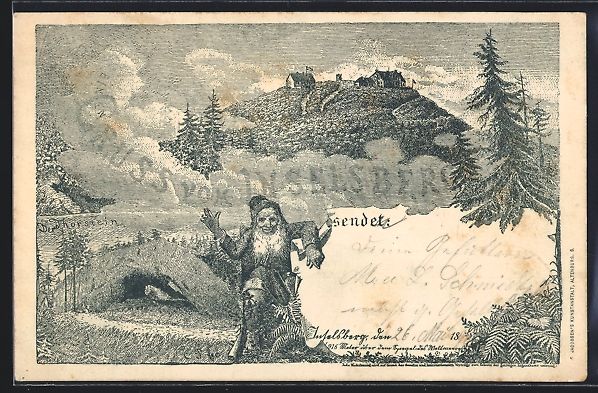Cartoline postali: sign. Christian Peip: Brotterode, Insels – Usato da Berlin venduto da bartko-reher