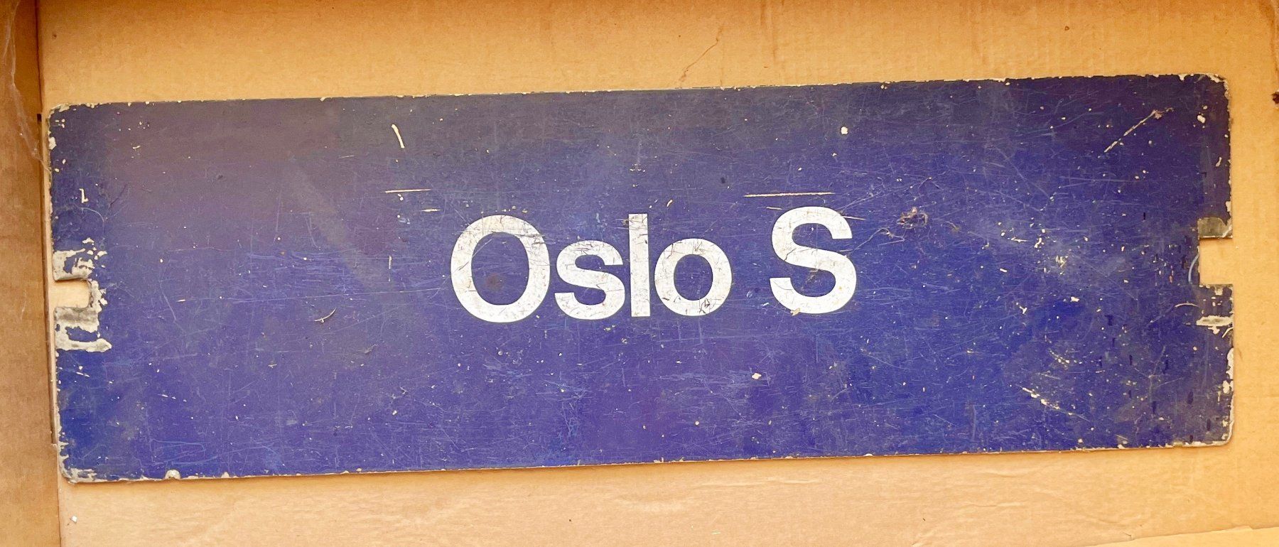 Insegne: Zuglaufschild von Norwegen – Usato da Bleiken venduto da hbw45