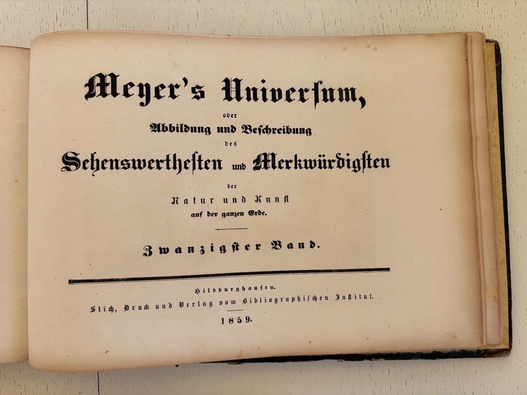 Bücher: Meyer's Universum oder die schönsten Ansichten der Erde – Gebraucht aus Zürich von _Kleinkram_ 9