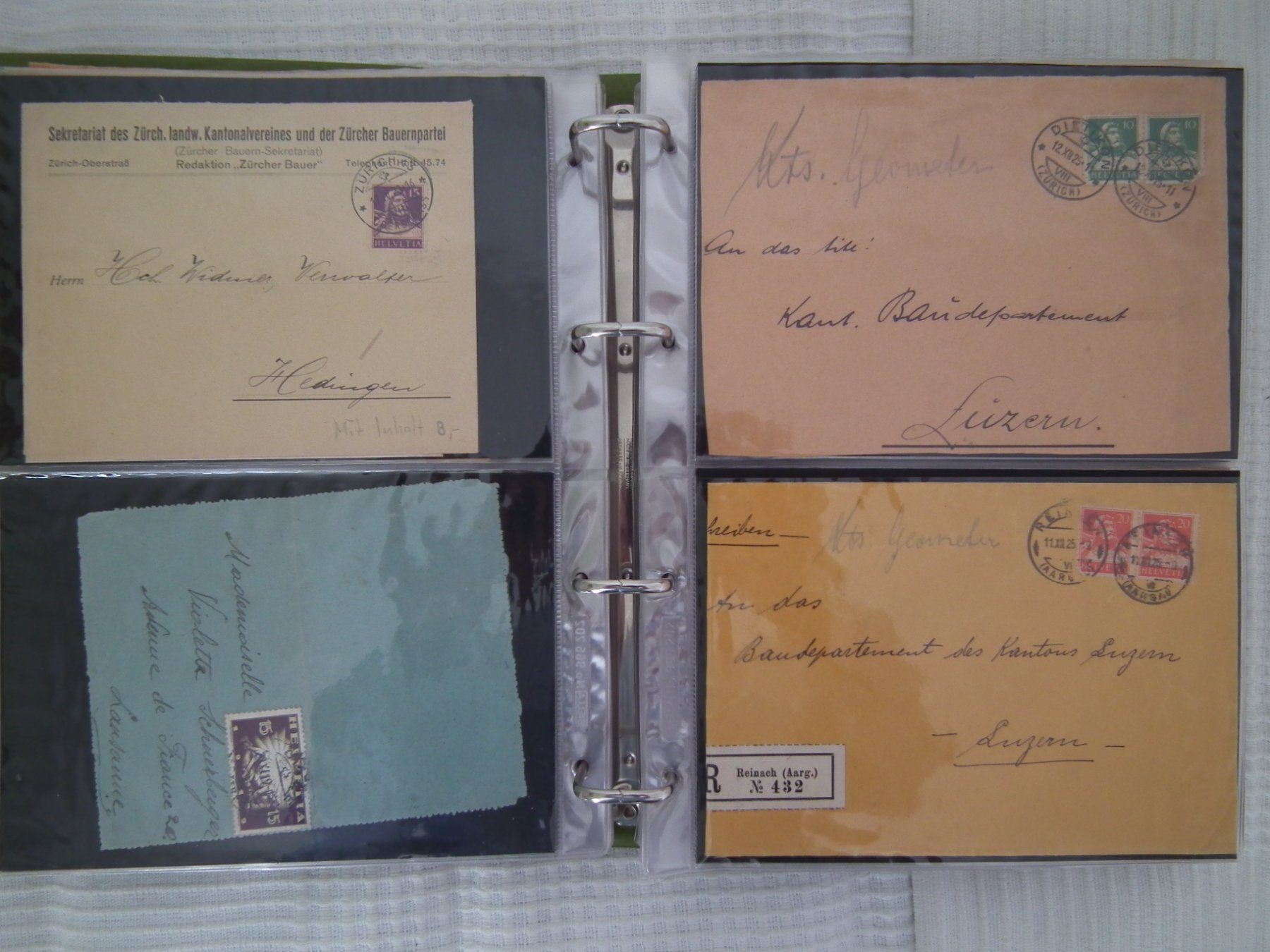 Tutti i francobolli: Album Schweiz, Briefe, Karten, Postkarten  schöne Sammlung – Usato da Kriens venduto da WULLU99 6