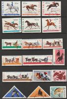 Lot de timbres Pologne chevaux occasion bon état