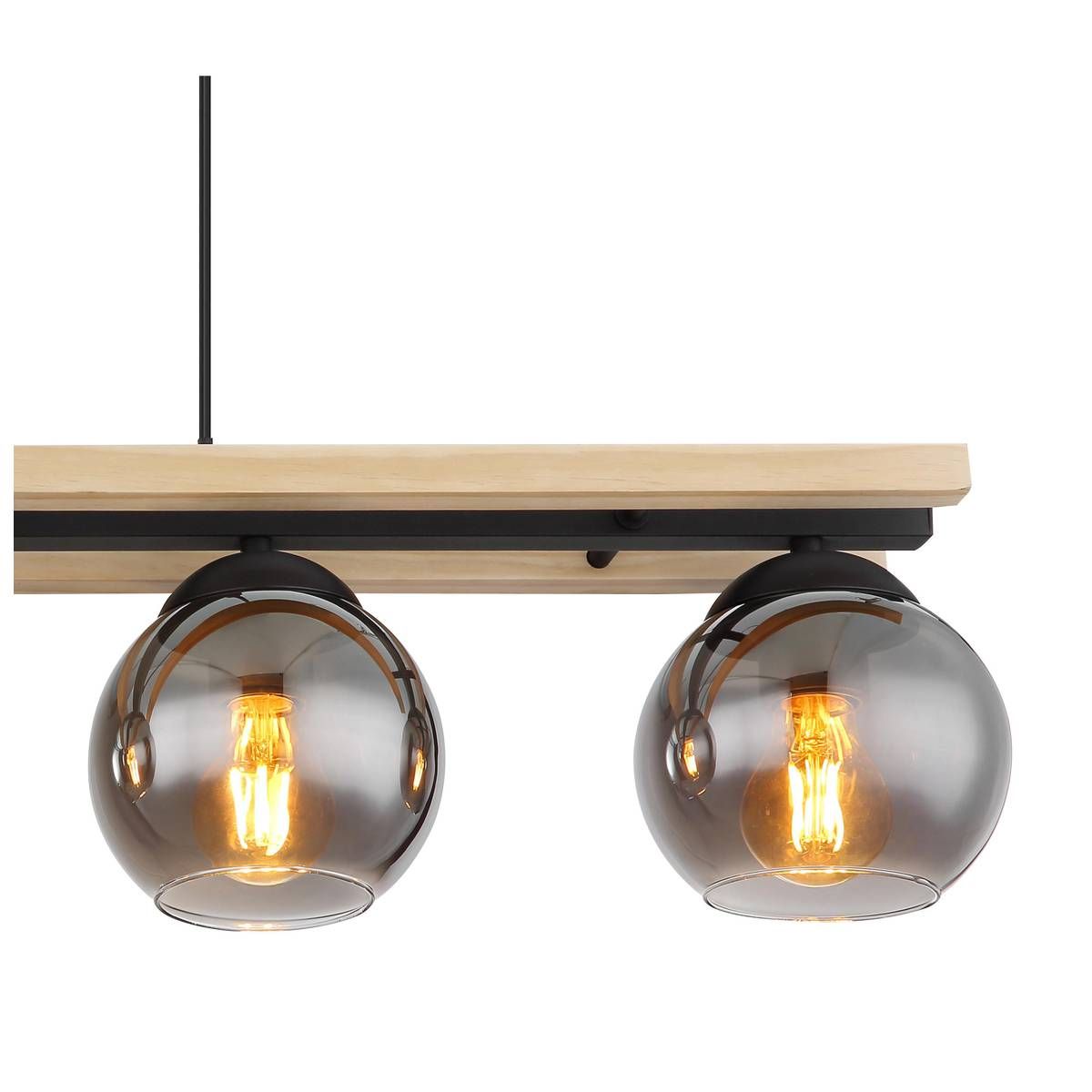 Lampadari & plafoniere: Pendelleuchte, Glas, Holz, 85 cm x 15 cm – Nuovo (secondo la descrizione) da Kreuzlingen venduto da Smart-Light 4