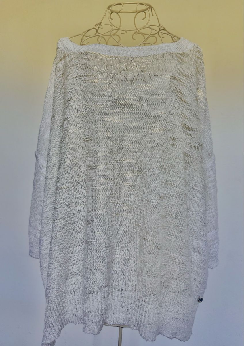 Pulls & Sweat-shirts: Damen Sommer Pullover Kocca Weiss Grösse M leichte Strick – Neuf (Voir description) à Kilchberg ZH par Suisse500