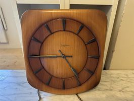 schöne antike Junghans Pendeluhr-Wanduhr Massivholz 