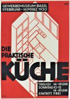 DIE PRAKTISCHE KUECHE EXPO GM BASEL 1930 Original Plakat