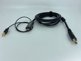Delock Videokabel, HDMI/USB 2.0 - DisplayPort, 2 m