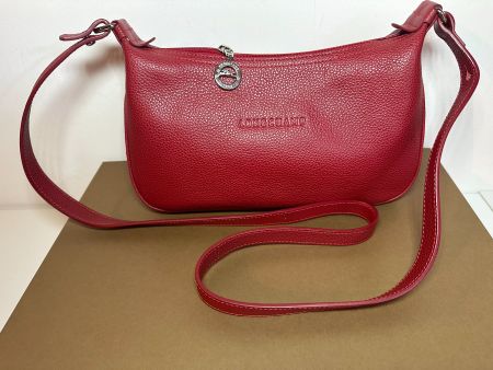Sac Longchamp bandoulière rouge - Le Foulonné.
