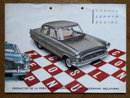 FORD CONSUL ZEPHYR ZODIAC England Prospekt 1959 spanisch