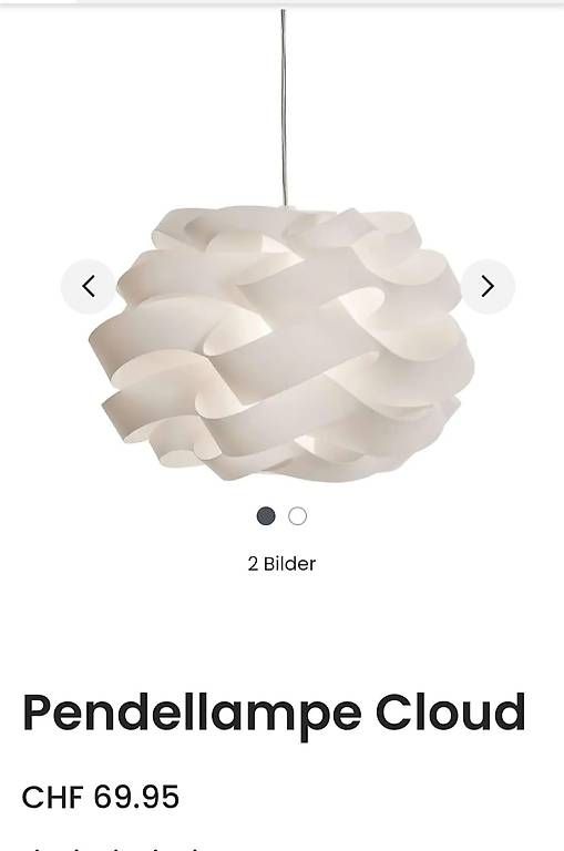 Lampadari & plafoniere: Pendelleuchte Cloud Lumimart – Usato da Schwyz venduto da Till0816