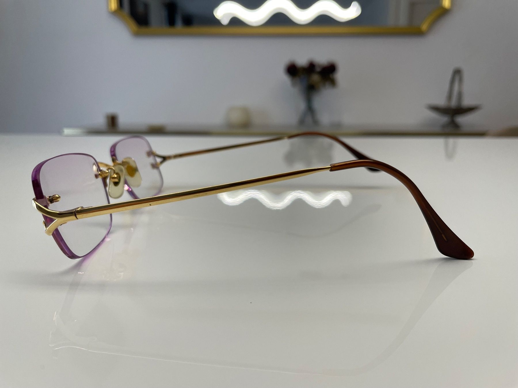Cartier Brillen & Gläser: Lunettes Cartier Vintage Percés Or C Décor – Gebraucht aus Bottens von 2Lens 2