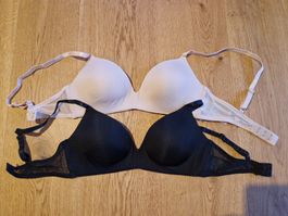 Neue T-Shirt BHs mit soft cups von H&M, Grösse 70C