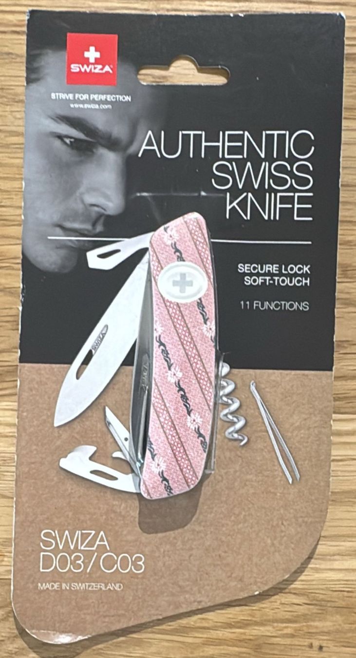 Swiza Coltelli tascabile: SWIZA D03 11 FUNCTIONS TASCHENMESSER – Nuovo e nell'imballaggio originale da Zürich venduto da Frei-Occasionen