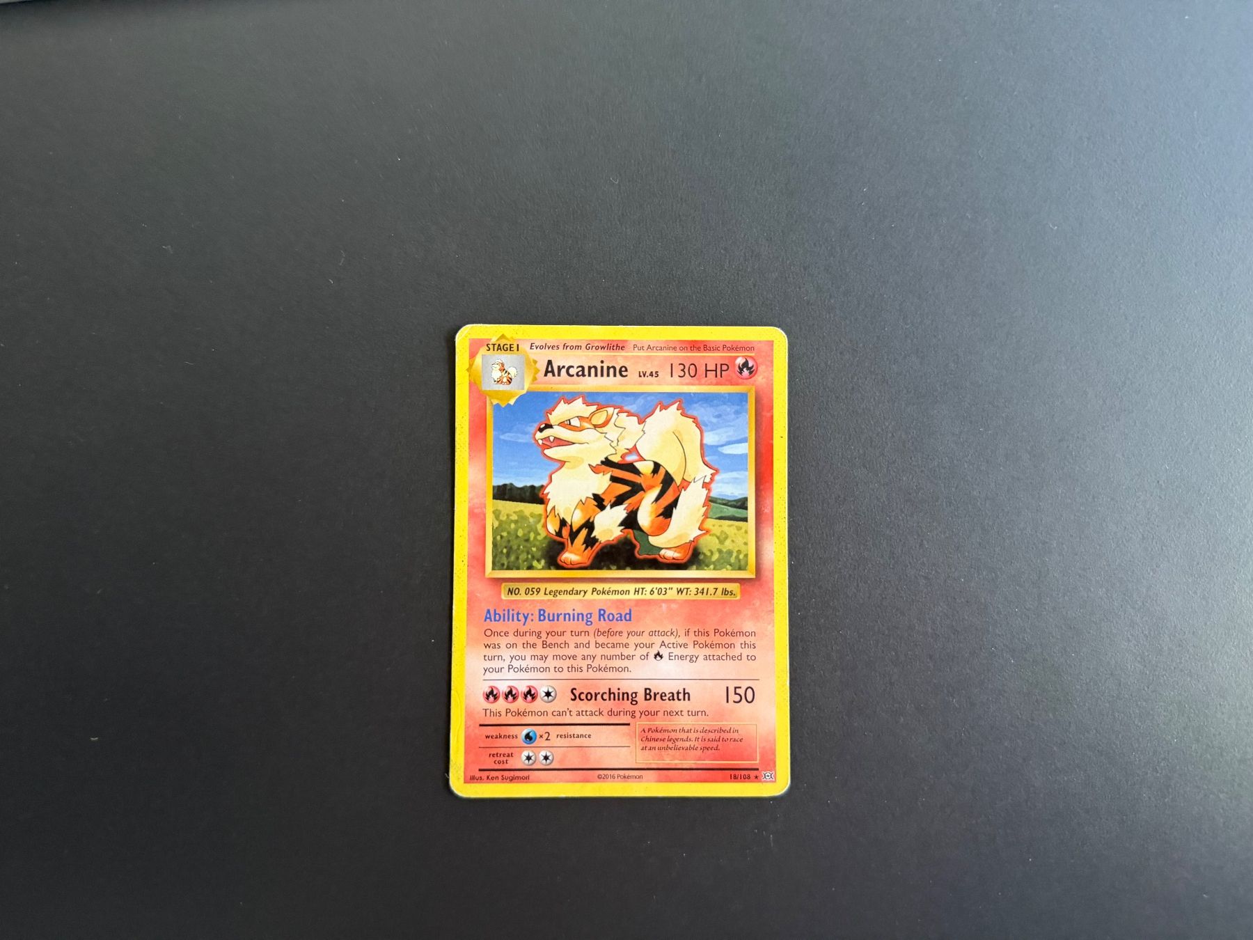 Pokémon Sammelbilder & Trading cards: Arcanine 18/108 – Gebraucht aus Zürich von mountainwizard00