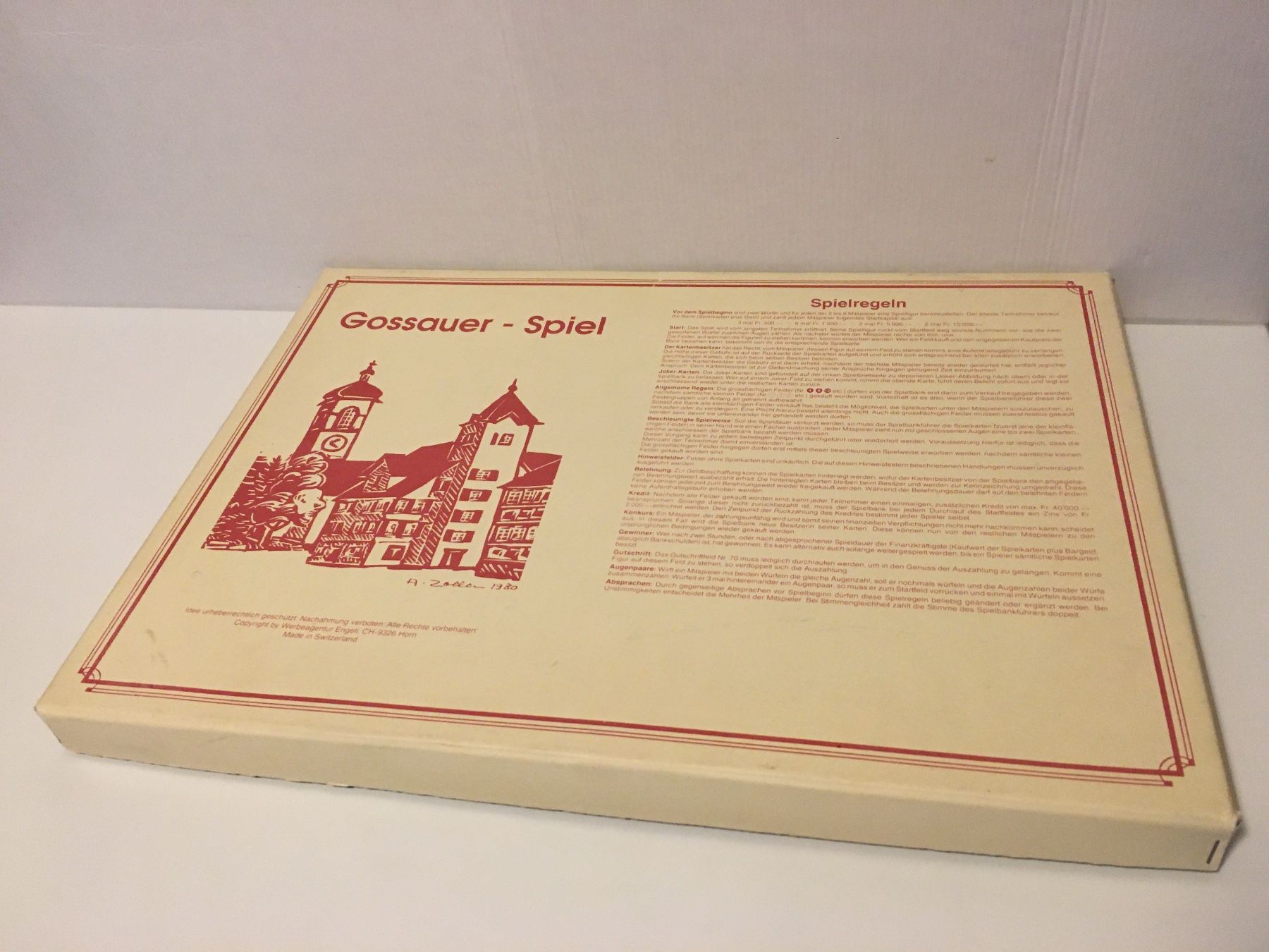 Spiele: Gossauer - Spiel - Copyright by Werbeagentur Engeli, Horn – Gebraucht aus Andwil SG von Rainboli 1