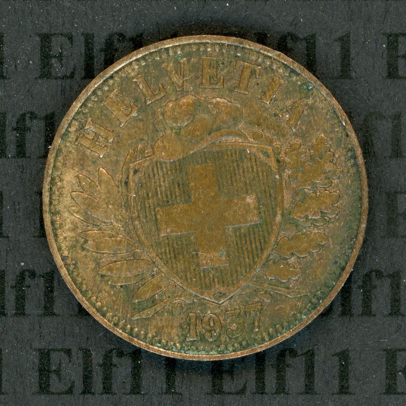 Tutti le monete: CHF___0.02 1937 vz 2 Rappen – Usato da Widnau venduto da Elf11