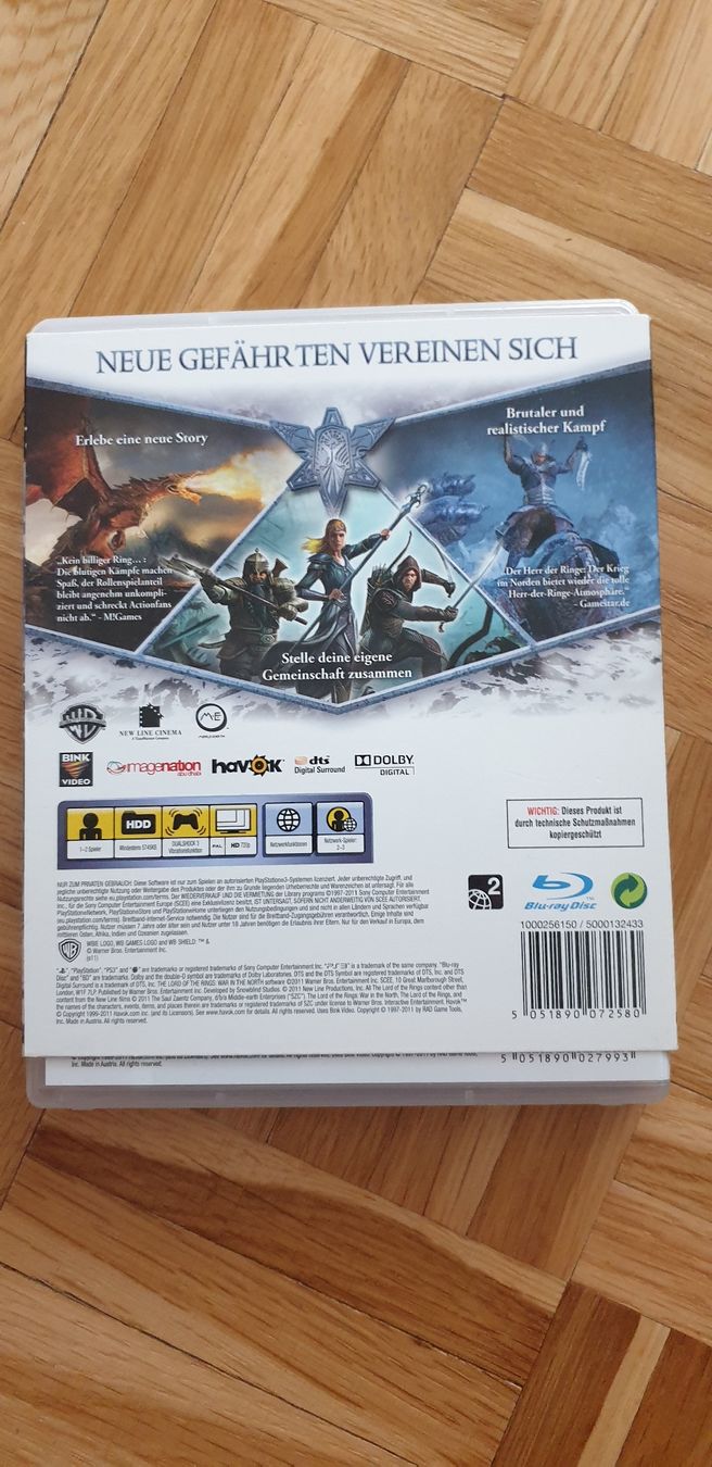 Giochi: Der Herr der Ringe Krig im Norden ps3 – Usato da Richterswil venduto da Bardock0124 1